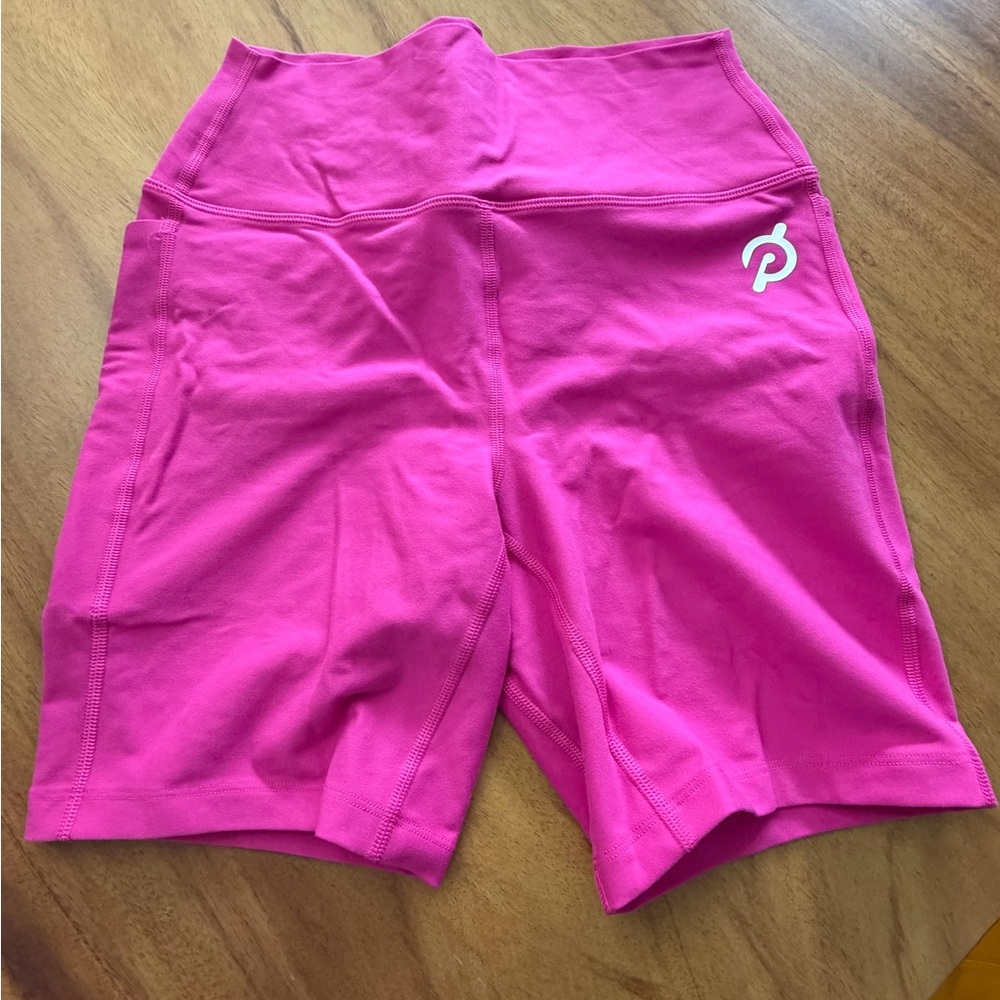 Peloton High-Rise Hot Pink Bike Shorts